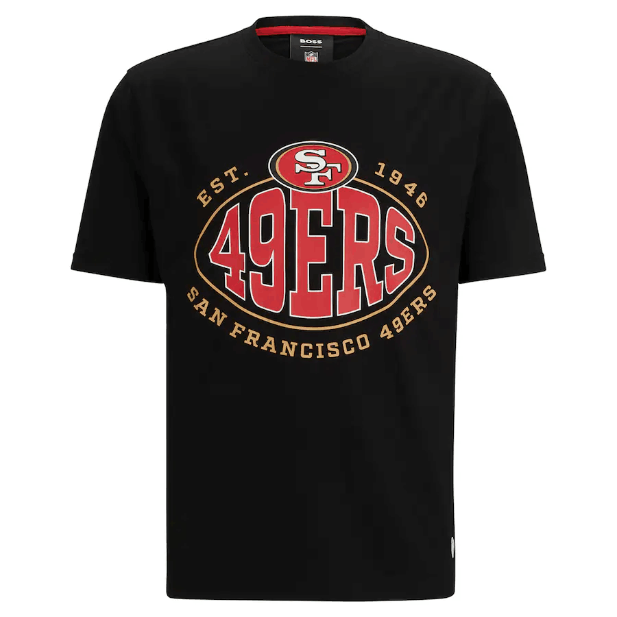 Men's Black San Francisco 49ers BOSS X Trap T-Shirt
